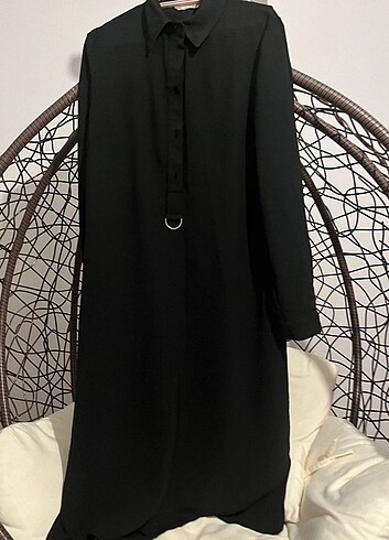 Siyah uzun tunik