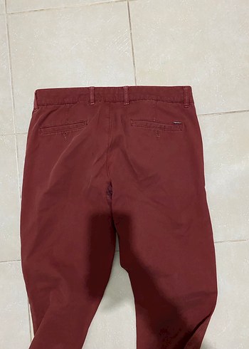 Network Bordo Regular Fit Midi Erkek Pantolon