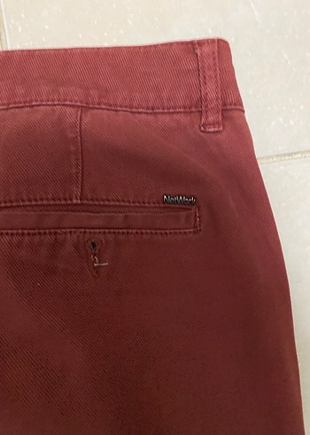 l Beden bordo Renk Bordo Regular Fit Midi Erkek Pantolon