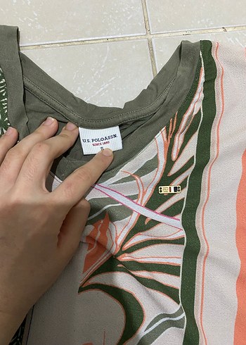 Bohem Tarzı Desenli Kısa Kollu Hamile Tişörtü - Görsel 2