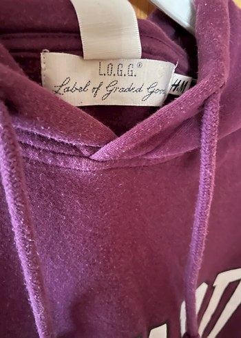 H&M Bordo Harvard Baskılı Kapüşonlu Sweatshirt #H&M #sweatshirt
