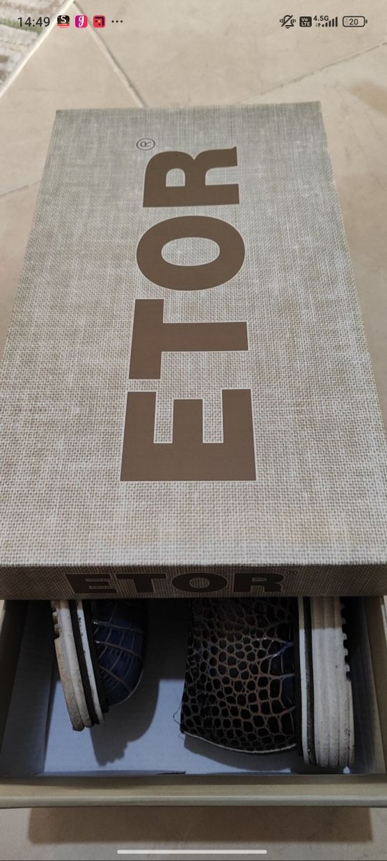 Kahverengi / Lacivert Vintage Erkek Ayakkabı - Görsel 5