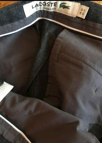 Lacoste Erkek Gri Fit Pantolon