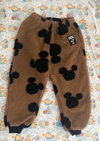 Kahverengi Peluş Erkek Çocuk Pantolonu