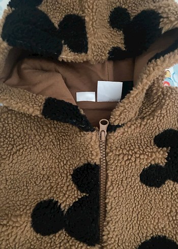 Zara Kahverengi Kapüşonlu Erkek Çocuk Peluş Ceket