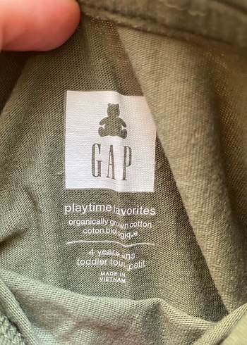 Gap yeşil uzun kollu tişört - Görsel 3