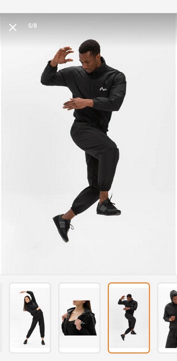 Siyah Minimal Spor Takım — görsel 7/8