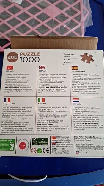  Beden Puzzle