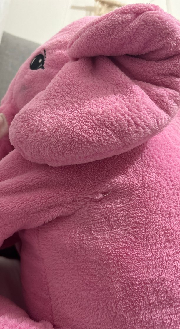 Pembe Peluş Fil Oyuncak - Görsel 4