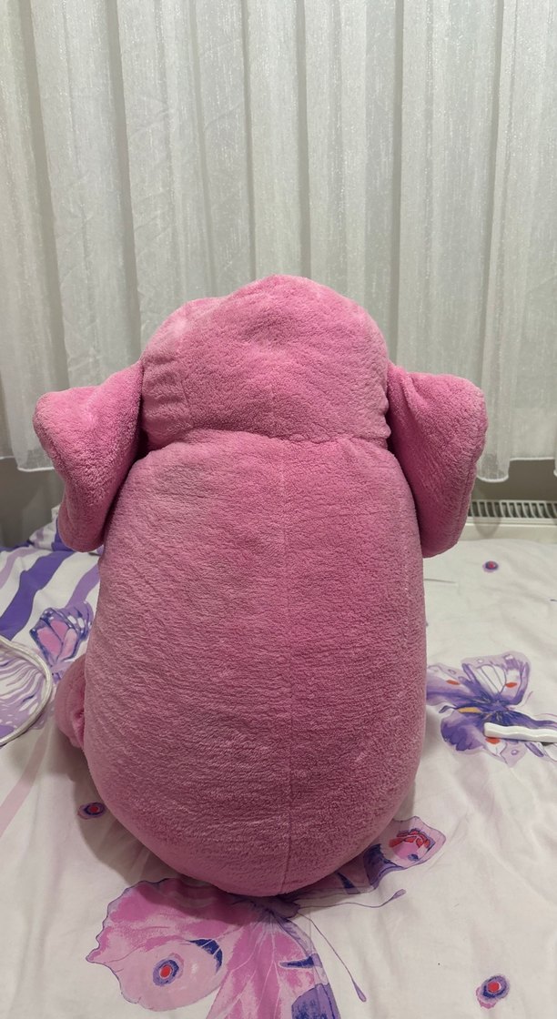 Pembe Peluş Fil Oyuncak - Görsel 2