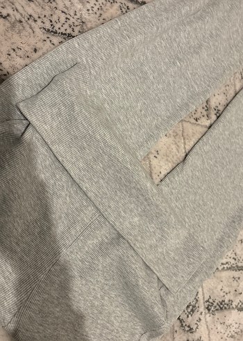 Gri Kadın Keten Rahat Kesim Pantolon - Görsel 2