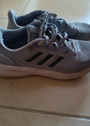 Adidas Gri Mesh Kosu Ayakkabisi