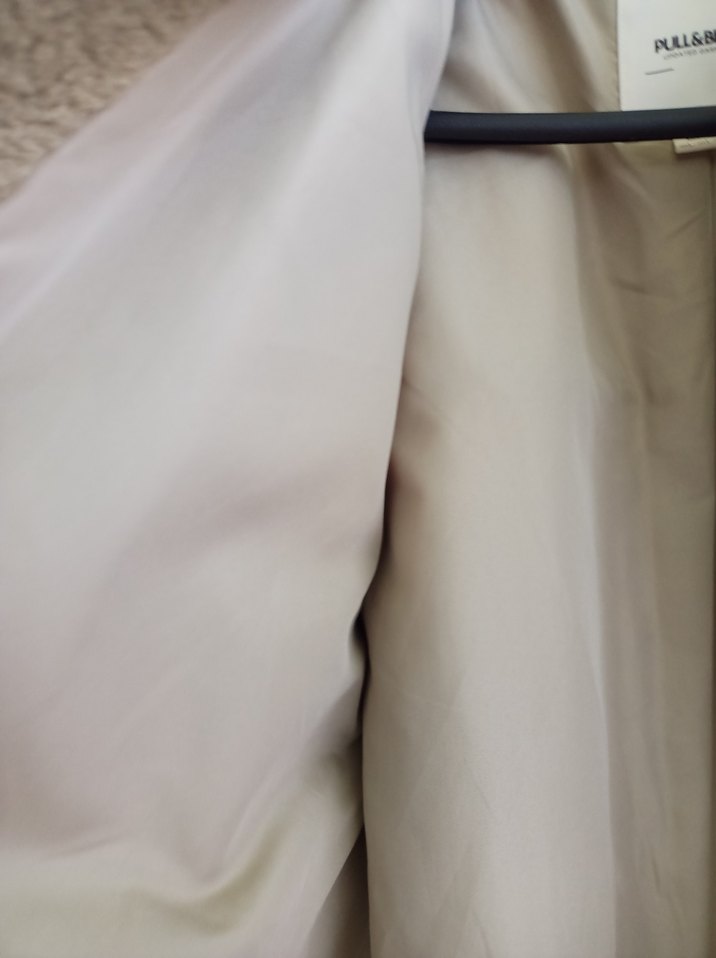 Pull&Bear Ekru Peluş Ceket — görsel 6/9