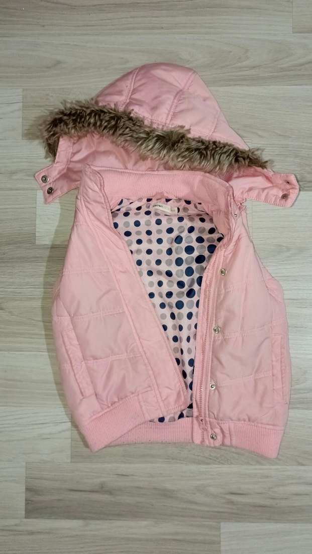 Kız Çocuk Koton öp Pembe Şişme yelek - Görsel 2