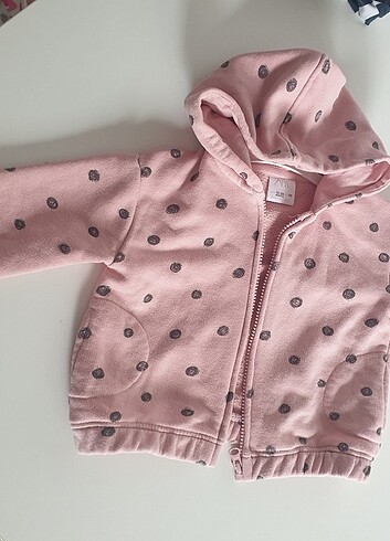 Pembe kız bebek sweatshirt.