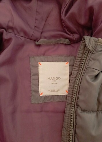 Mango Kids Mango 4-5 yaş kız çocuk mont.