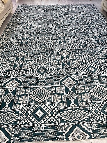 Beden yeşil Renk Dokuma halı örtüsü 6m²(195cm x 295 cm)