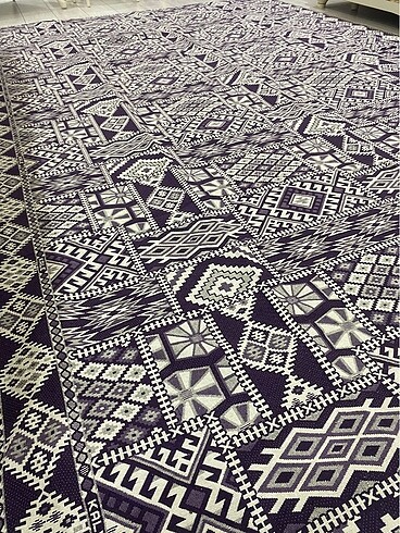 Beden mor Renk Dokuma halı örtüsü 6m²(195cm x 295 cm)