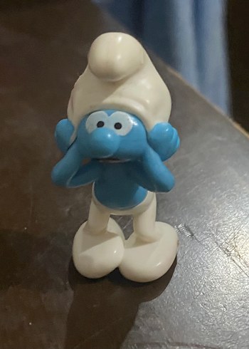 Pastel Mavi Şirin Figürü
