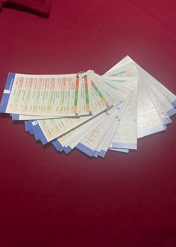 Yks hazırlık ıcın kartla eser sanatçı tür çalışma kartları yeni