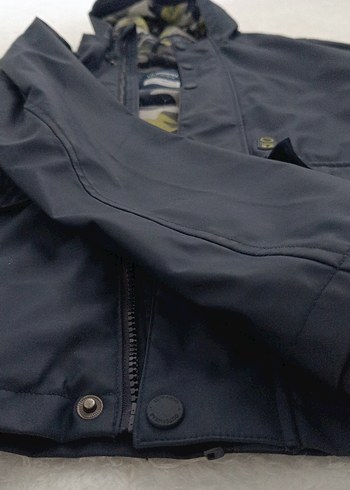 Erkek Çocuk Lacivert Düğmeli Yağmurluk - Görsel 2