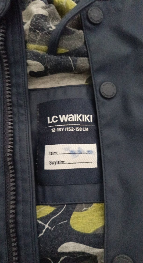 Erkek Çocuk Lacivert Düğmeli Yağmurluk - Görsel 3