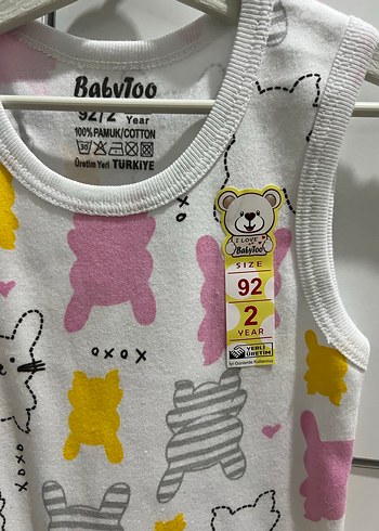 Bebek Kız Kolsuz Triko Body - Görsel 2