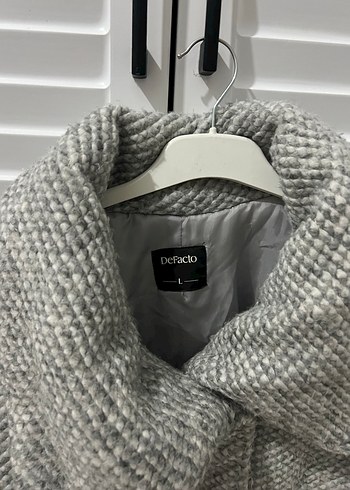 Gri Dokulu Kadın Kaban - Görsel 3