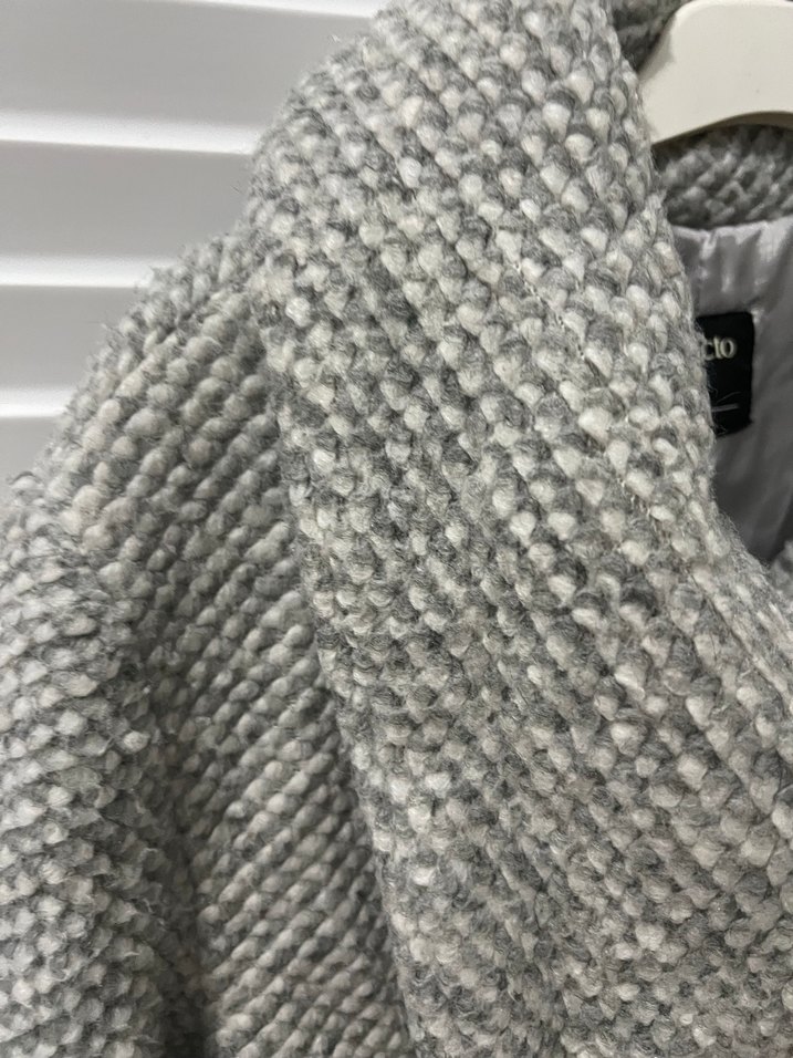 Gri Dokulu Kadın Kaban - Görsel 4