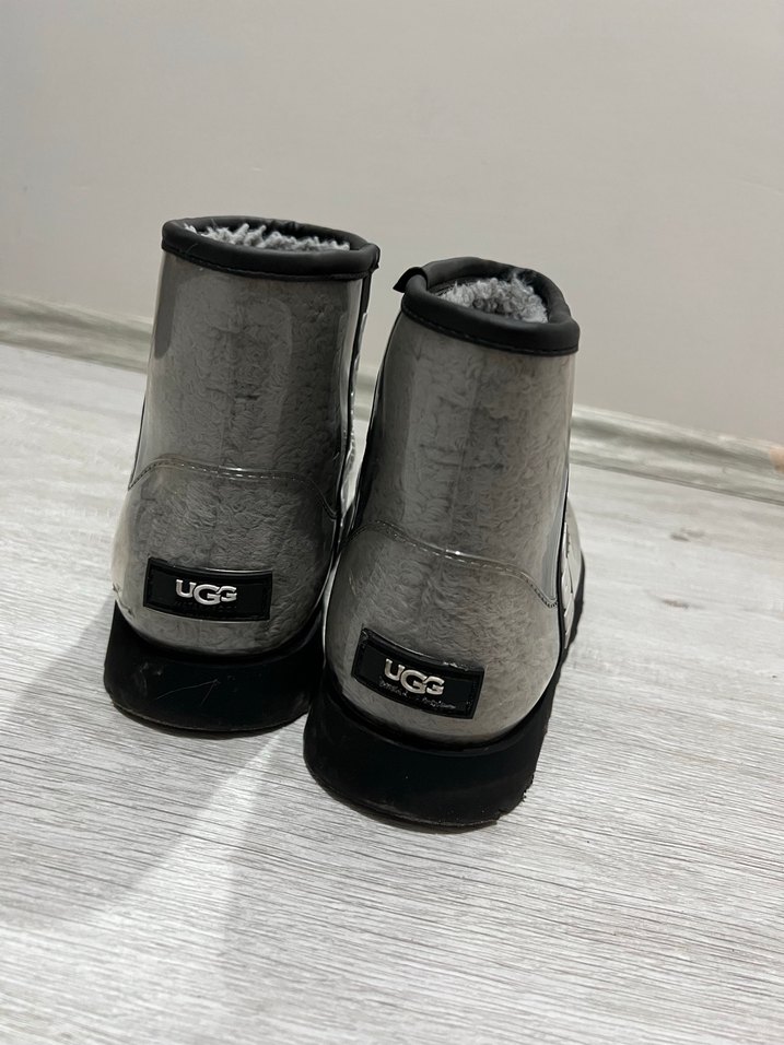 UGG Gri Yüksek Topuklu Kadın Bot - Görsel 5