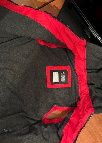 Erkek Çocuk Kırmızı Kapüşonlu Fermuarlı Kısa Mont - Görsel 2