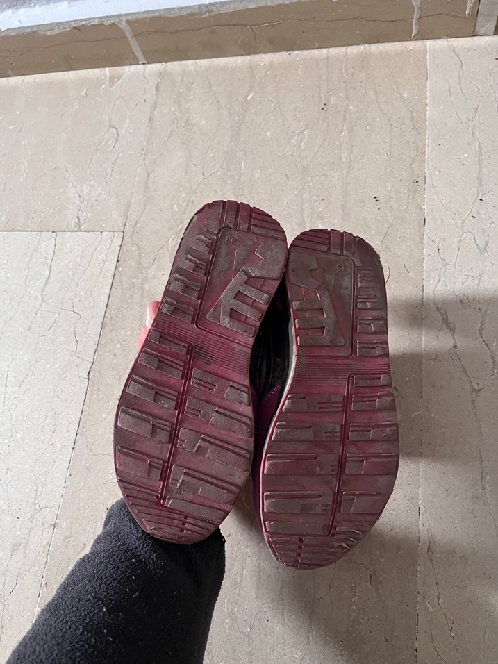 Kız Çocuk Renkli Velcro Spor Ayakkabı - Görsel 3