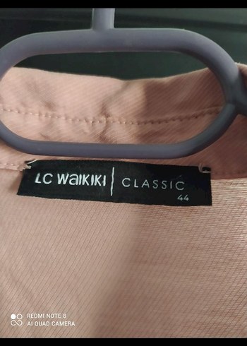 Pembe Uzun Keten Kadın Gömlek - Görsel 2