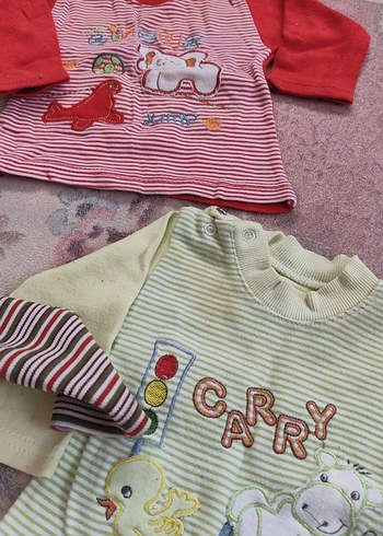 Çocuk Nakışlı Renkli Pamuklu Sweatshirtler - Görsel 3