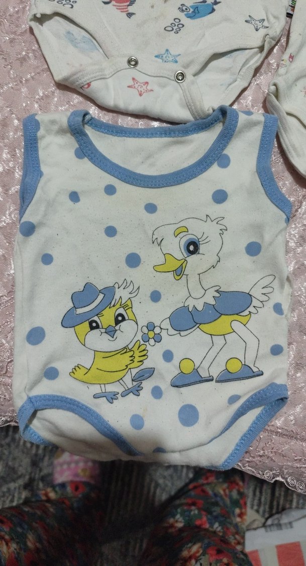 Bebek Erkek Nakışlı Kolsuz Çıtçıtlı Body - Görsel 2