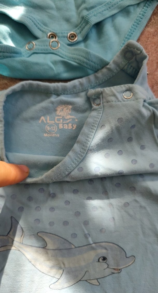 Mavi Erkek Bebek Kısa Kollu Body - Görsel 3