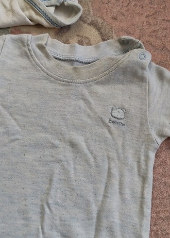 Gri Bebek Çıtçıtlı Kolsuz Body - Görsel 2