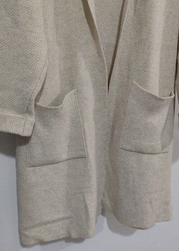 Bej Kadın Normcore Midi Hırka - Görsel 2