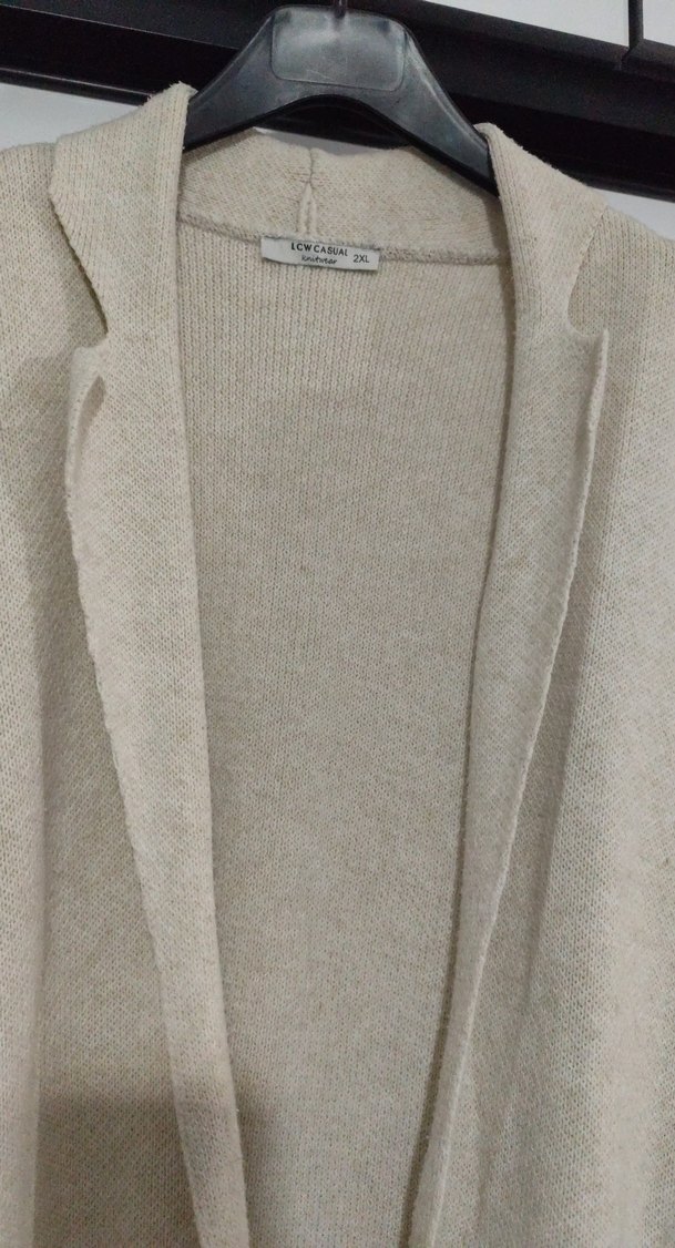 Bej Kadın Normcore Midi Hırka - Görsel 4