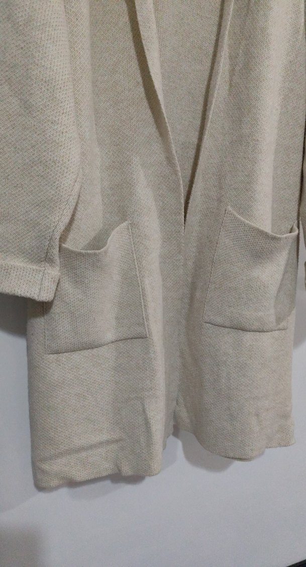 Bej Kadın Normcore Midi Hırka - Görsel 2