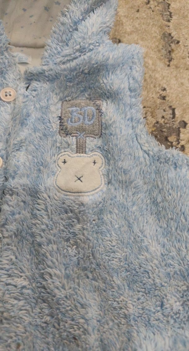 Kapüşonlu Kız Çocuk Peluş Yelek - Görsel 2