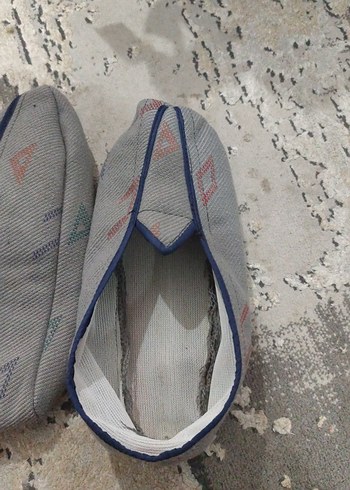 Gri Erkek Ev Terliği Velcro İle - Görsel 2