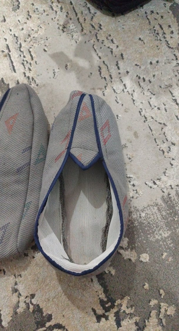 Gri Erkek Ev Terliği Velcro İle - Görsel 2