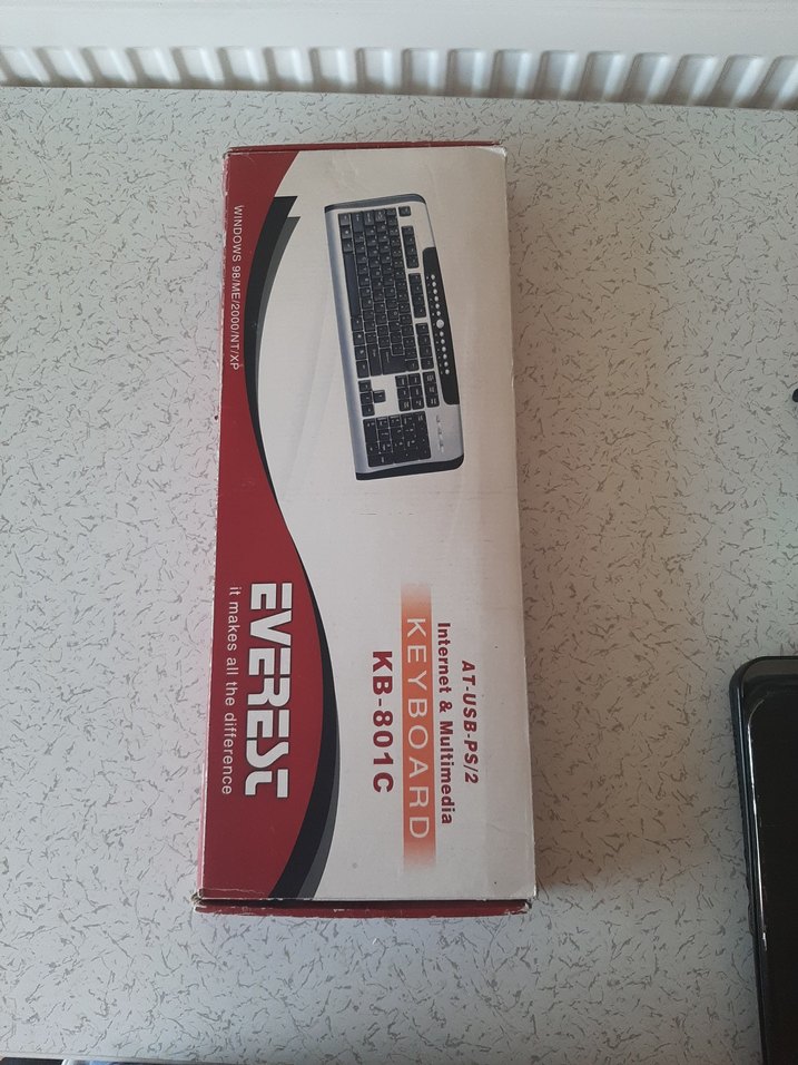 Gri USB Kablolu F Multimedia Klavye - Görsel 3