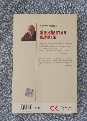Hiroşima'lar Olmasın - Oktay Akbal - Görsel 2