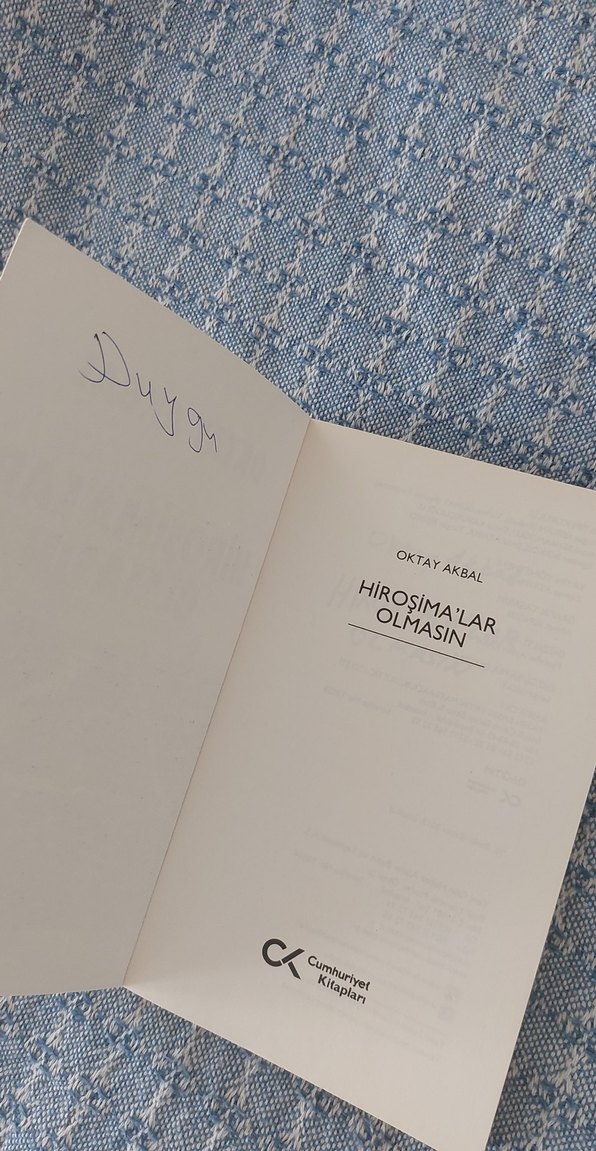 Hiroşima'lar Olmasın - Oktay Akbal - Görsel 3