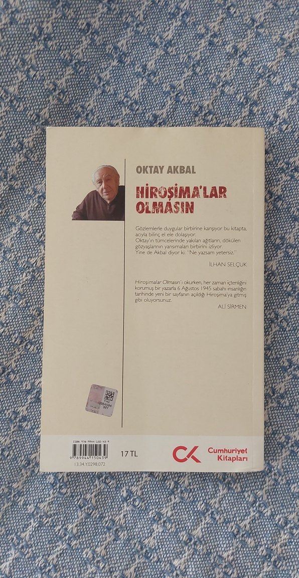 Hiroşima'lar Olmasın - Oktay Akbal - Görsel 2