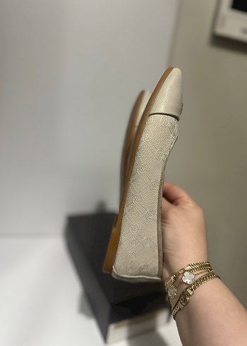 Bej Modern Klasik Kadın babet - Görsel 7