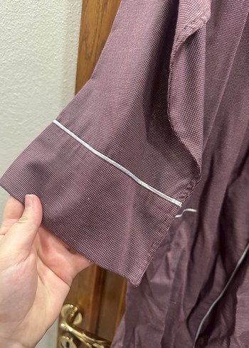 Uzun Mor Kadın Sabahlık - Görsel 2