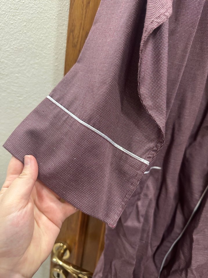 Uzun Mor Kadın Sabahlık - Görsel 2